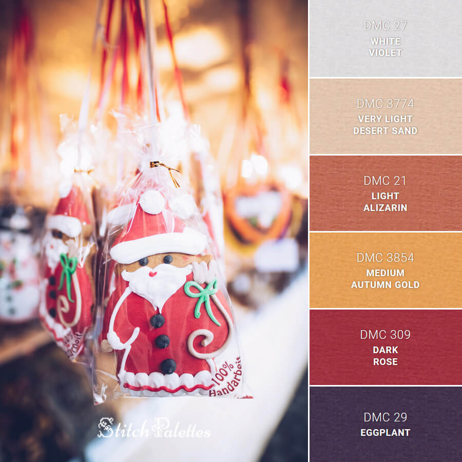 Christmas Candy Pack Embroidery Color Palette (With