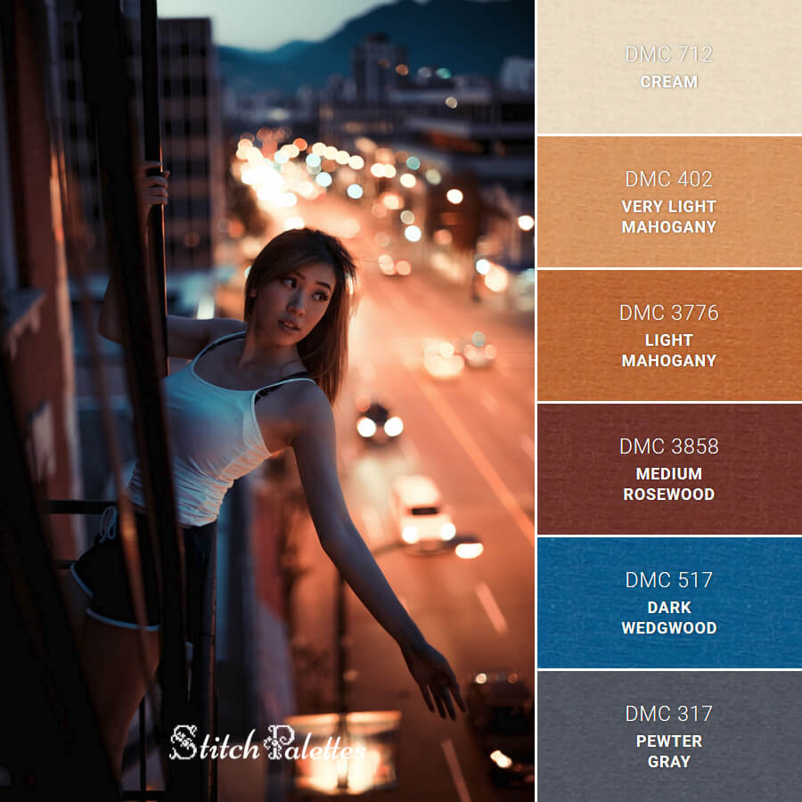 Stitch Palette SPA0258: Sunset Traffic