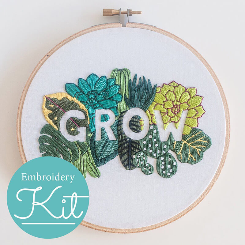 Best Modern Embroidery Kits for Beginners - Sarah Maker