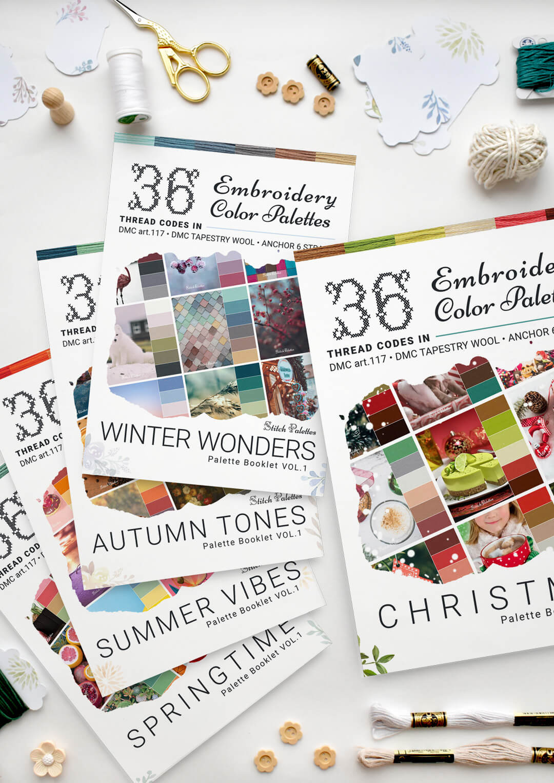 Seasonal palette bundle with Christmas Booklet