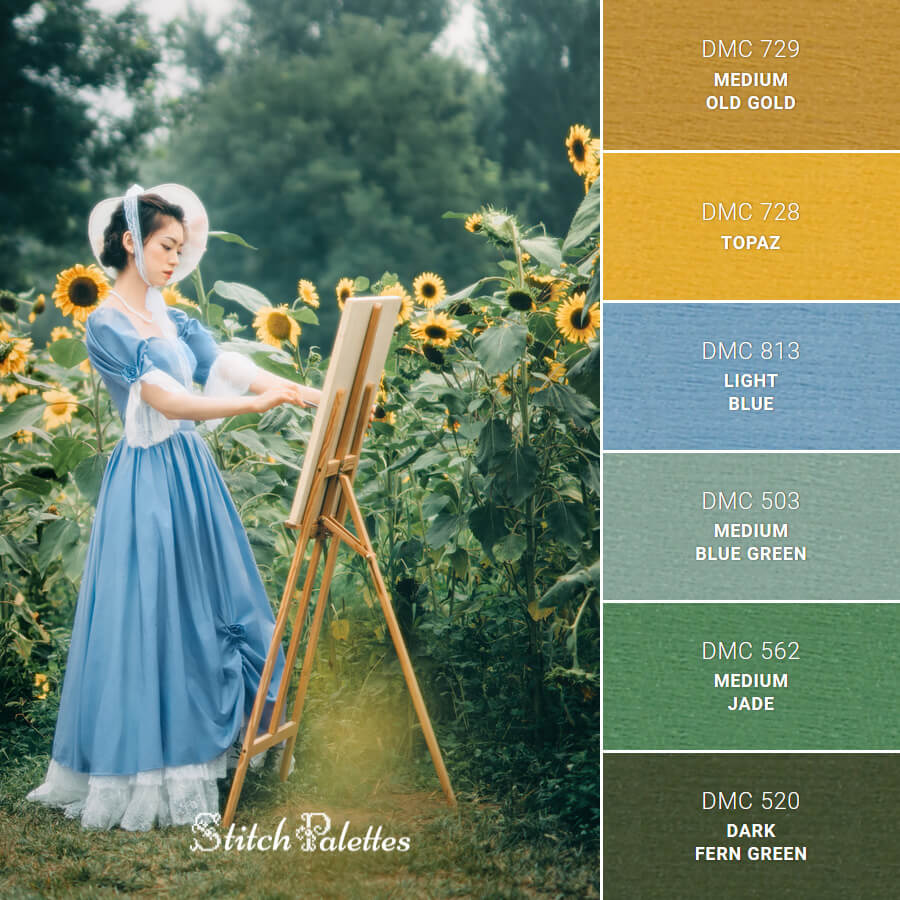 Stitch Palette SPA0639: Summer Sunflowers