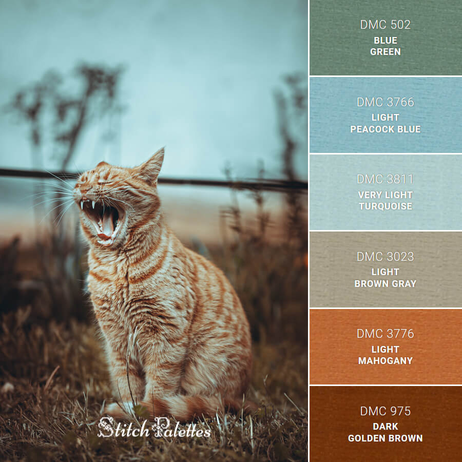 Stitch Palette SPA0646: Morning Cat Yawn