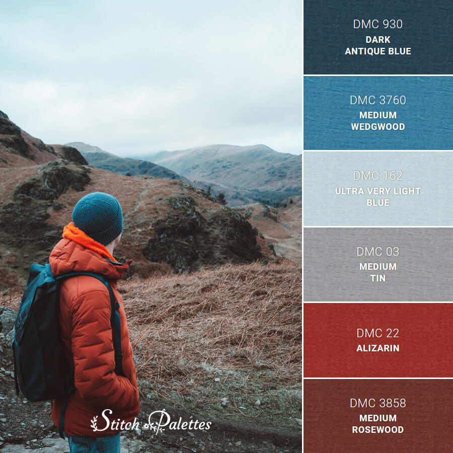 Stitch Palette SPA1141: Lake District Fells