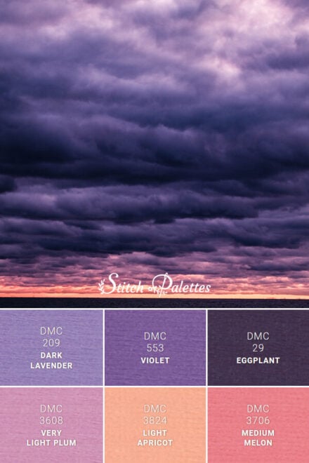 Fancy Full Silverlining Color Silver Lining - Embroidery Color Palette (With Thread Codes)