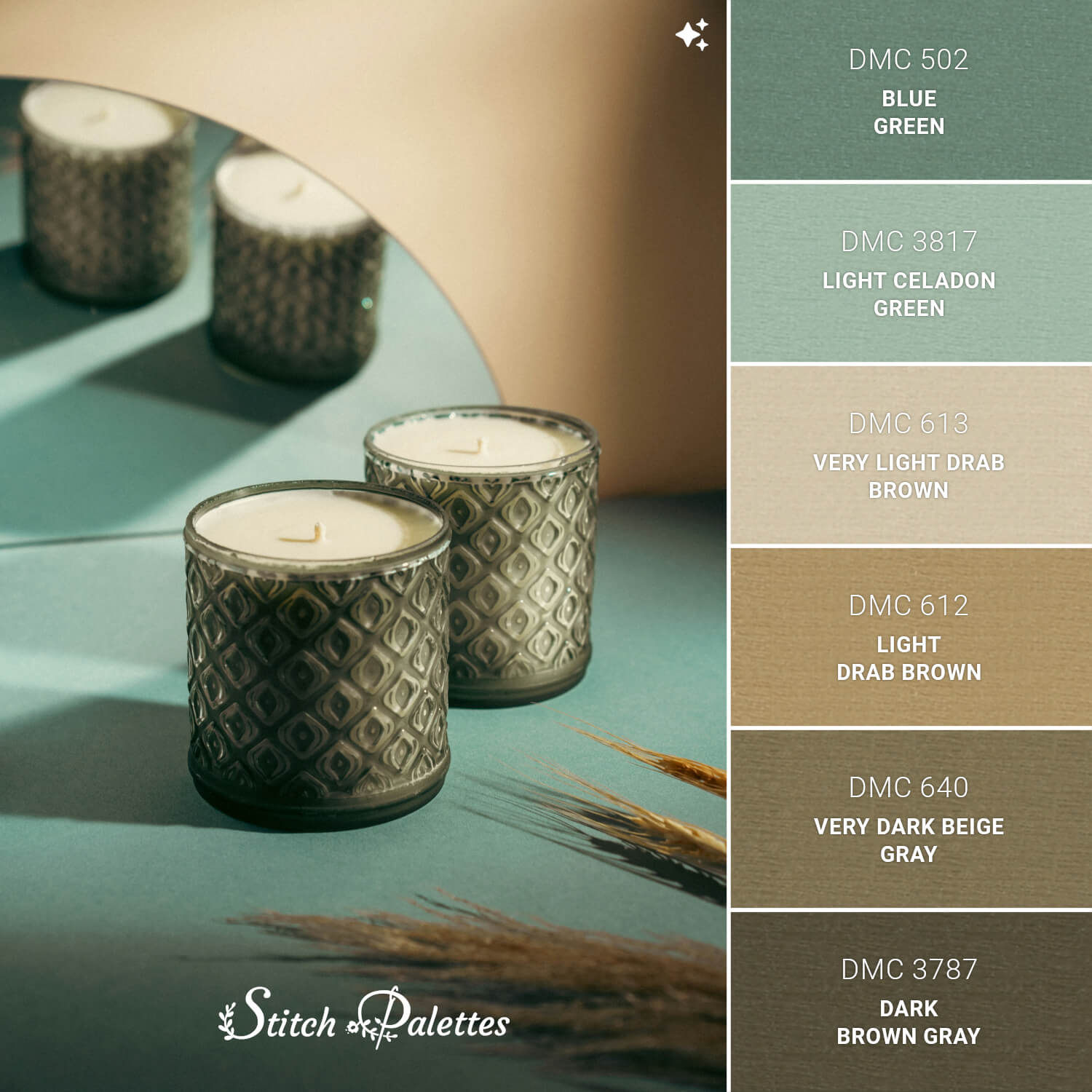 Waiting To Glow - Embroidery Color Palette (With Thread Codes)