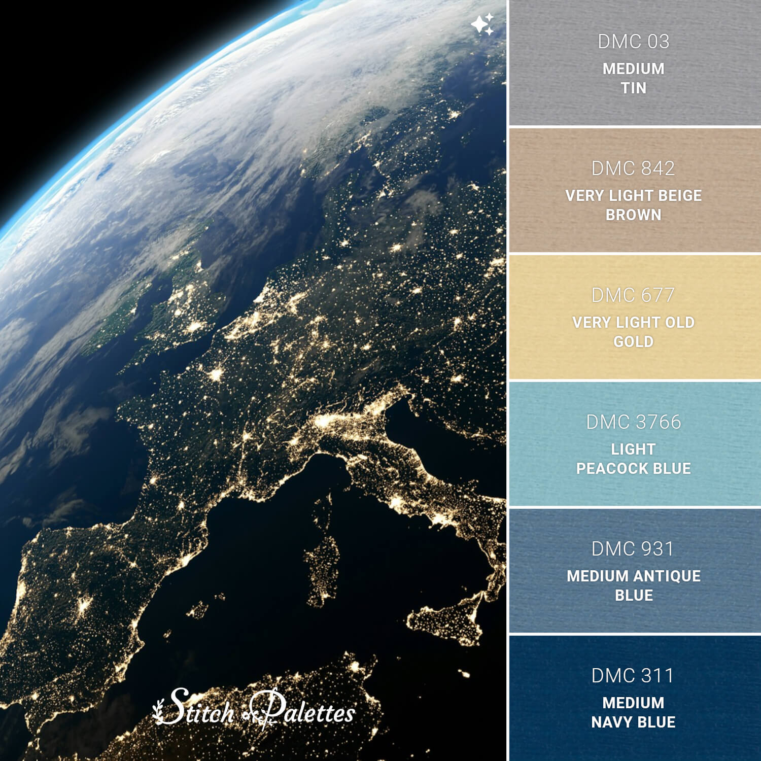Stitch Palette SPA1713: Planet Home