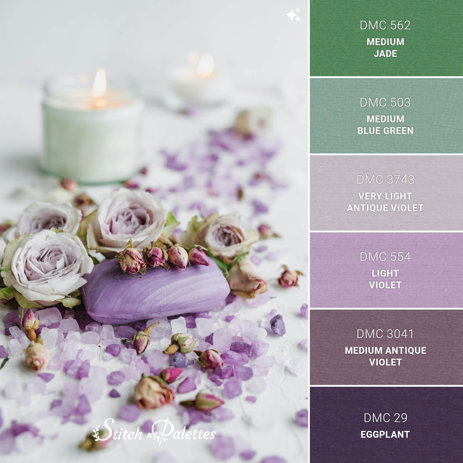 A Session For The Soul - Embroidery Color Palette (With Thread Codes)