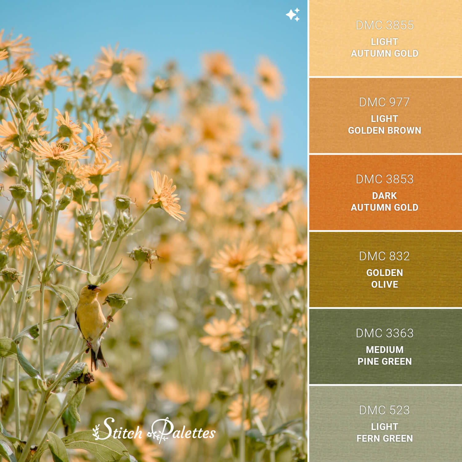 The Field Observer - Embroidery Color Palette (With Thread Codes)