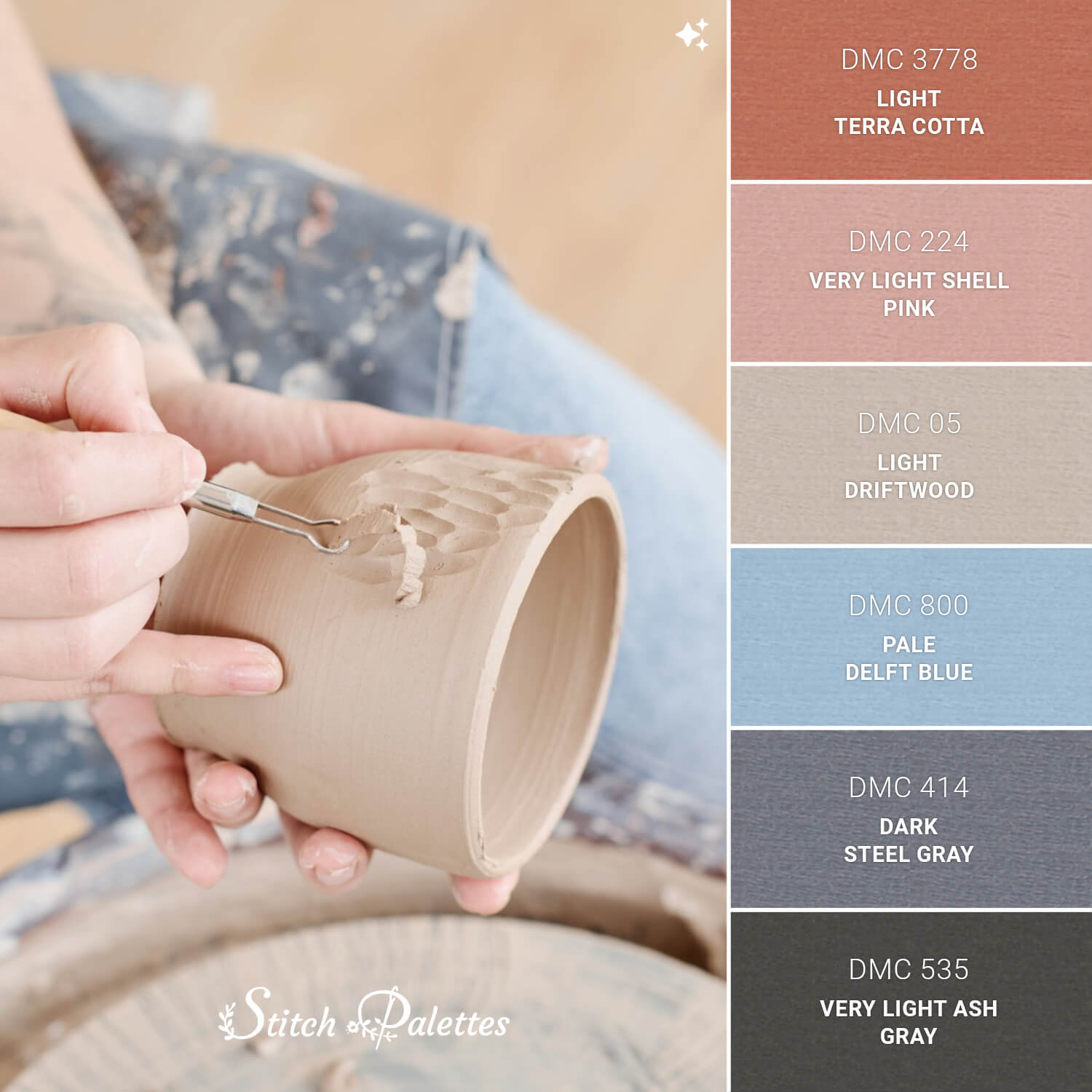 Labor Of Love - Embroidery Color Palette (With Thread Codes)