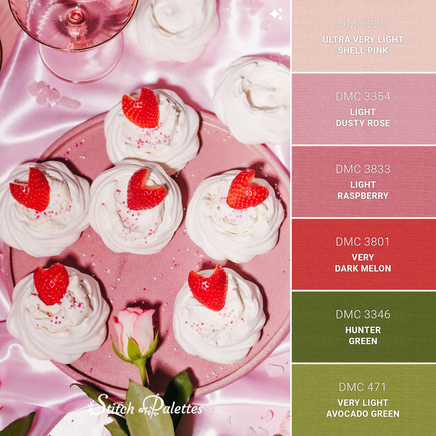 Stitch Palette SPA1822: A Pink Plate