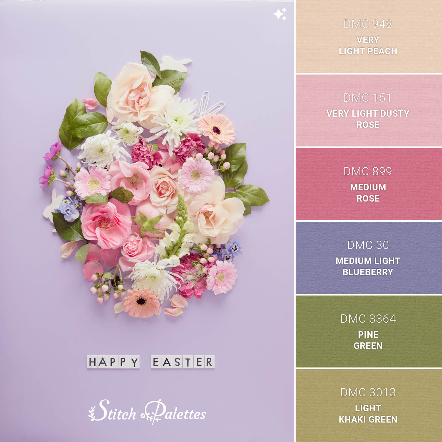 Stitch Palette SPA1847: Easter Bouquet
