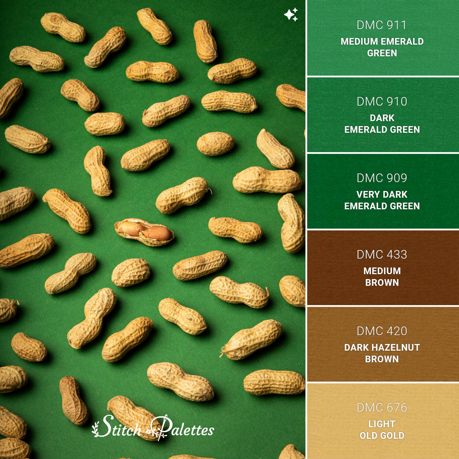 Peanut Pack - Embroidery Color Palette (With Thread Codes)