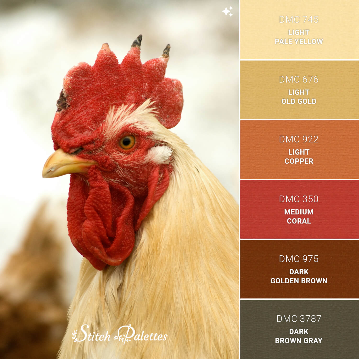 Stitch Palette SPA1879: Reigning Rooster