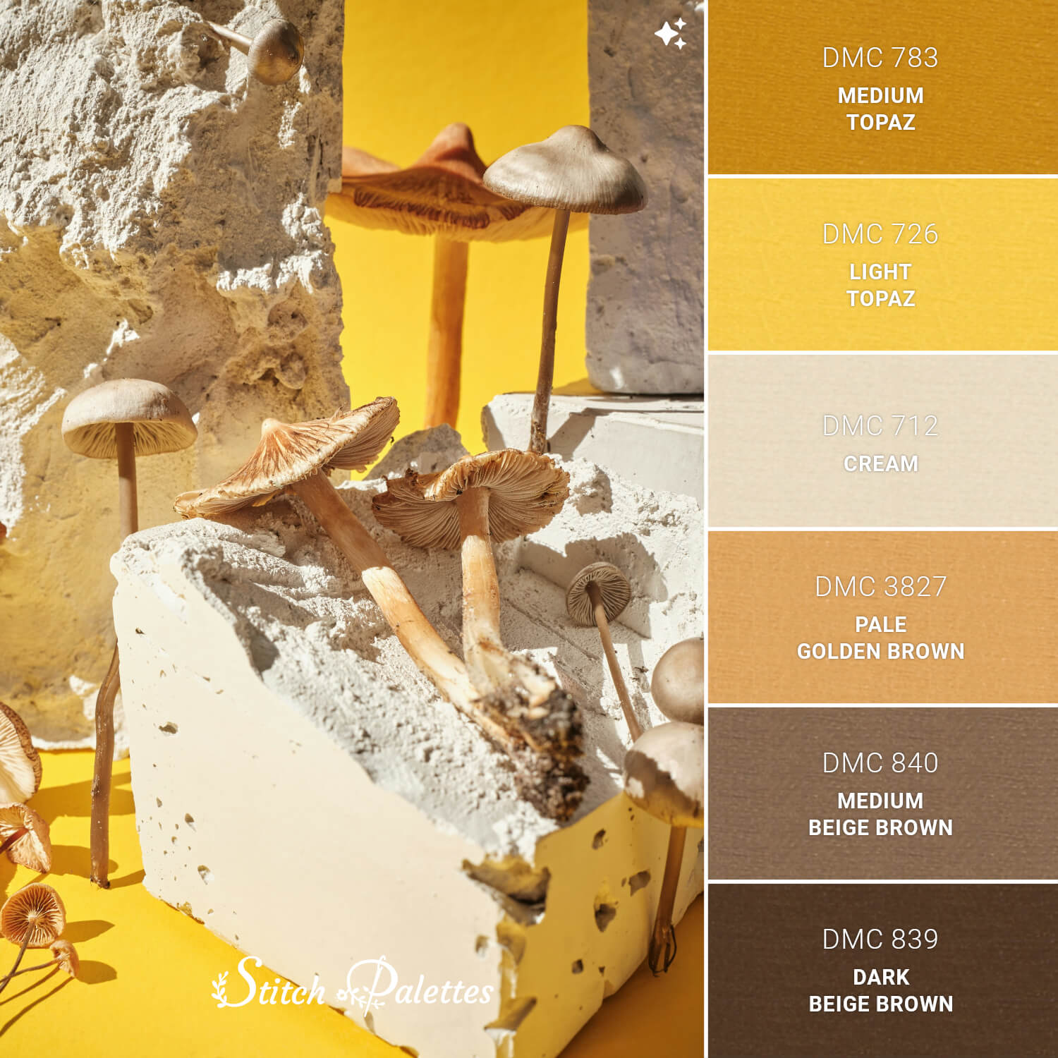 Stitch Palette SPA1898: Mushroom Medley
