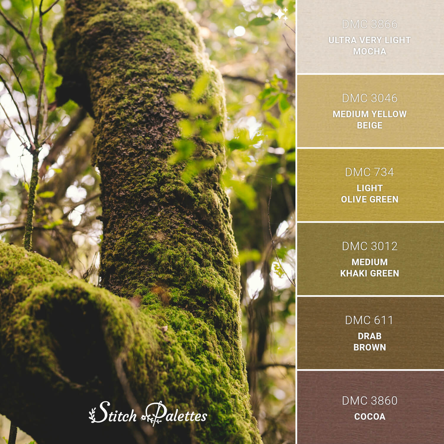 Stitch Palette SPA1958: Woodland Ecosystem