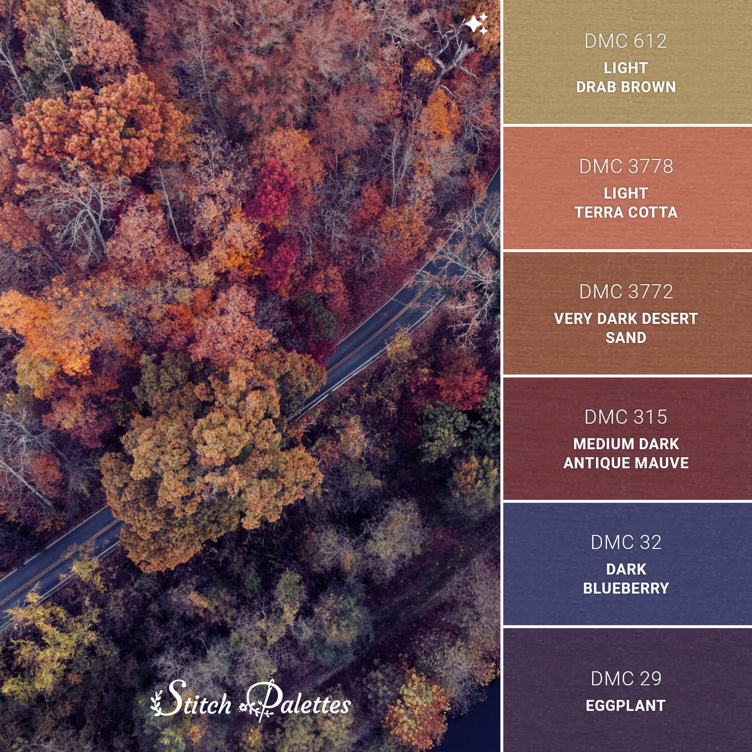 Stitch Palette SPA2002: Forest In Fall