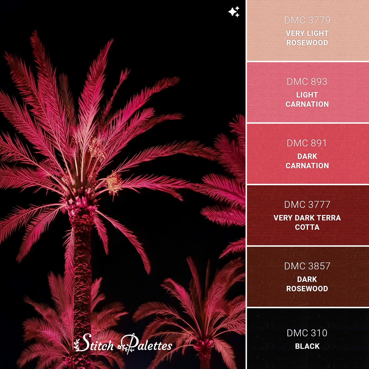 Stitch Palette SPA2047: Midnight Tropics