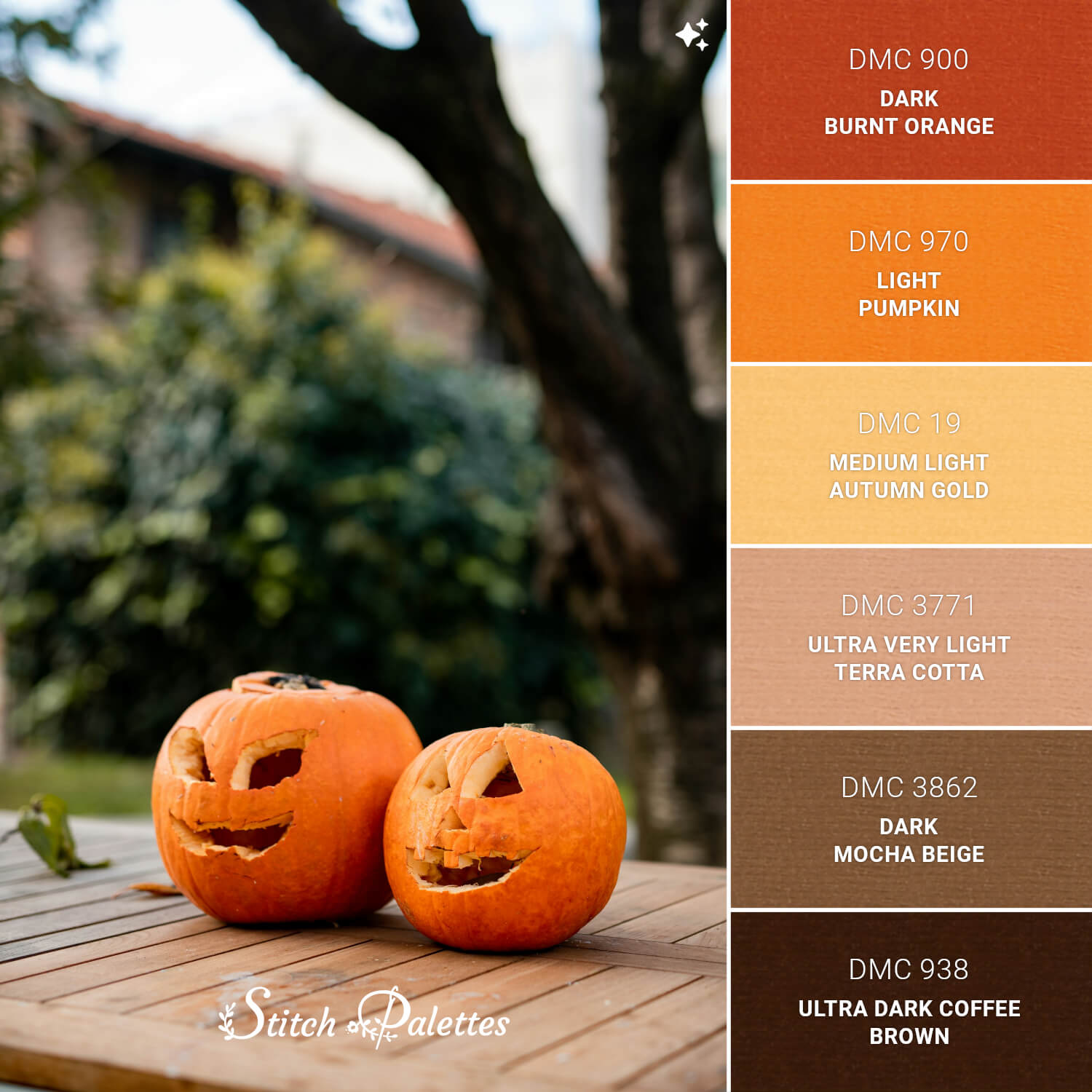 Stitch Palette SPA2066: Pumpkin Grin