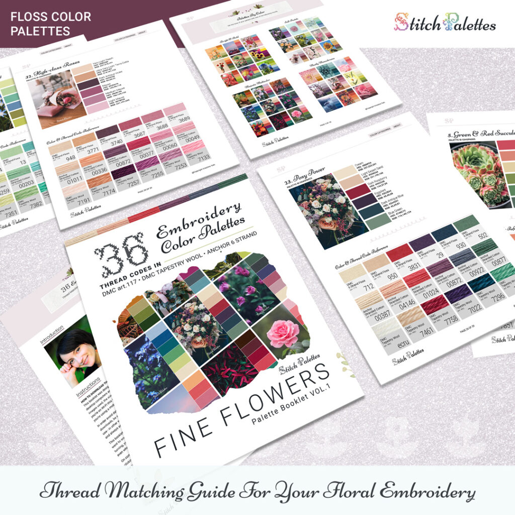 36 Floral Color Palettes