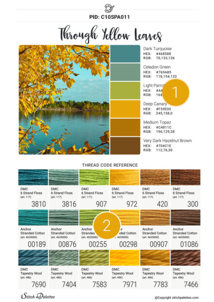 Anatomy of a palette page