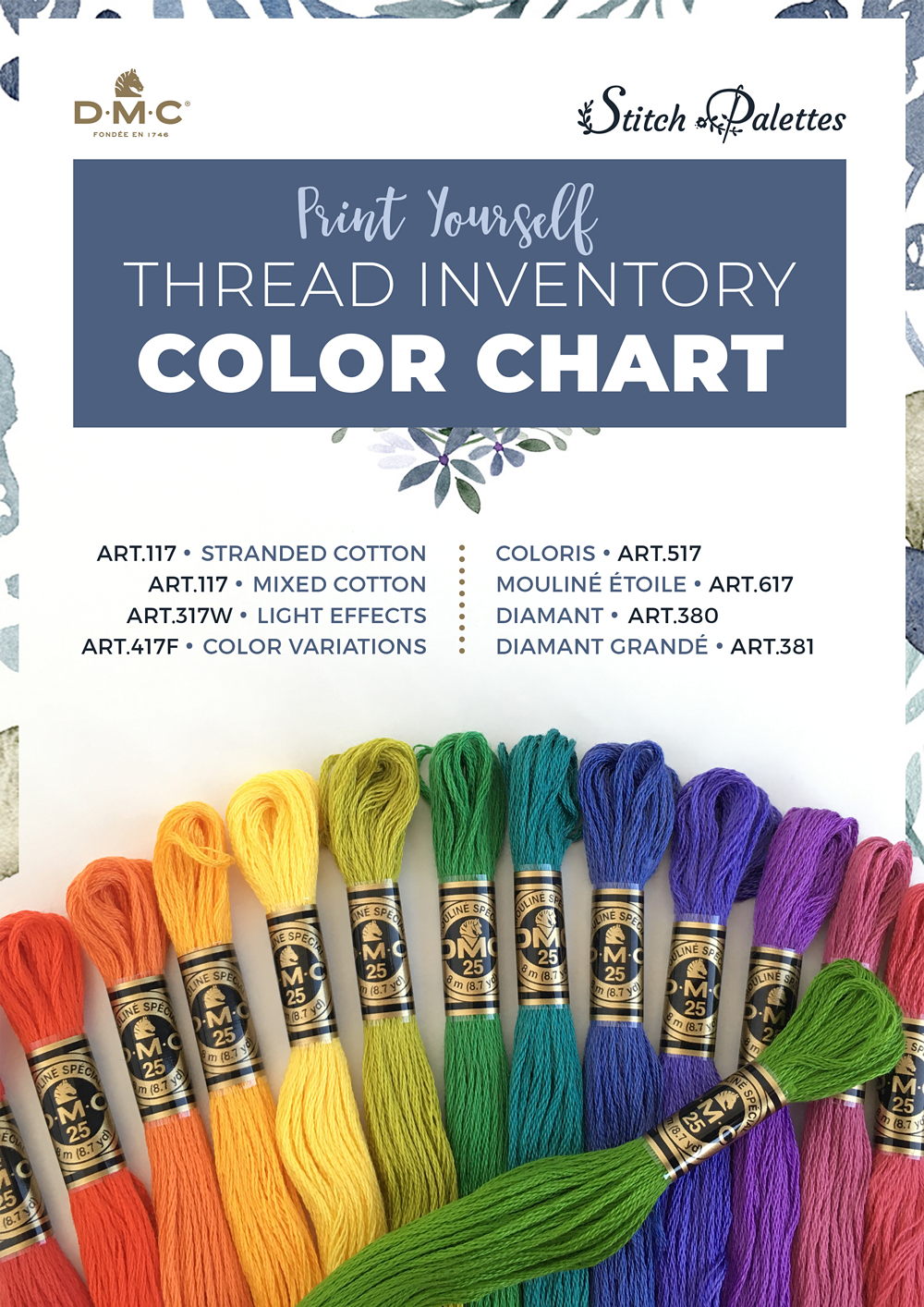 Thread inventory color chart