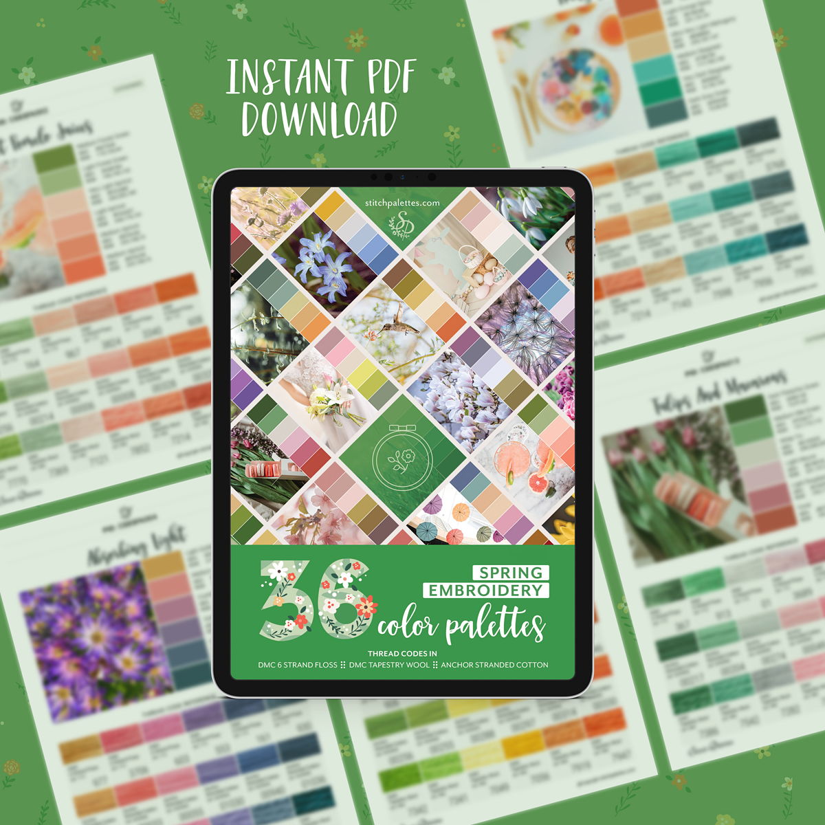 Spring Embroidery Palette Digital Booklet